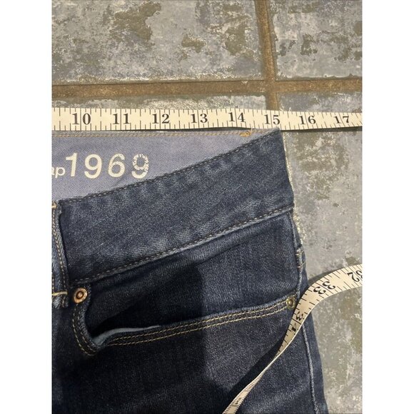 Gap 1969 Jeans women’s Sz 26 *30x25* Mid-Rise Blue Perfect Boot Cowgirl Western - Picture 4 of 9